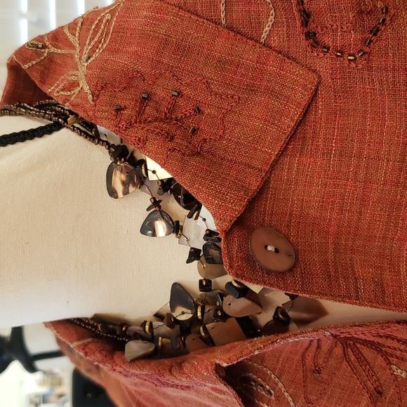 Rust Colored Red/Brown Jacket - Picture 3 of 10